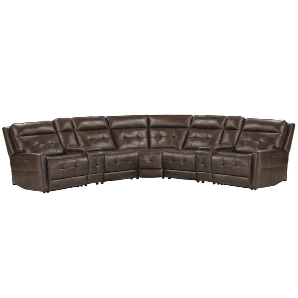 Parker Living Canterbury MCAN-PACKT7(HZ)-ACO Acorn 7 pc Zero Gravity Modular Power Reclining Sectional IMAGE 1