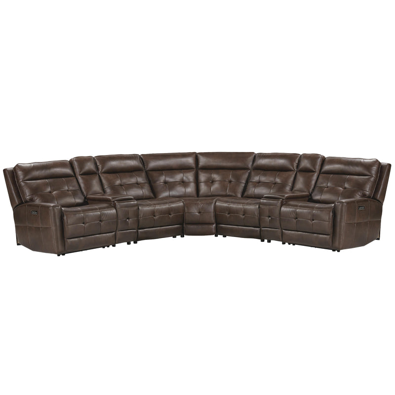 Parker Living Canterbury MCAN-PACKT7(HZ)-ACO Acorn 7 pc Zero Gravity Modular Power Reclining Sectional IMAGE 1