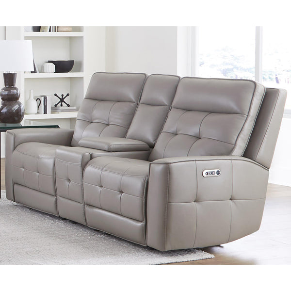 Parker Living Canterbury MCAN#822CPHZ-PEW Pewter Power Reclining Zero Gravity Console Loveseat IMAGE 1