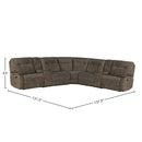 Parker Living Cooper MCOO-PACKT7-SBR Shadow Brown 7 pc Modular Manual Reclining Sectional IMAGE 3