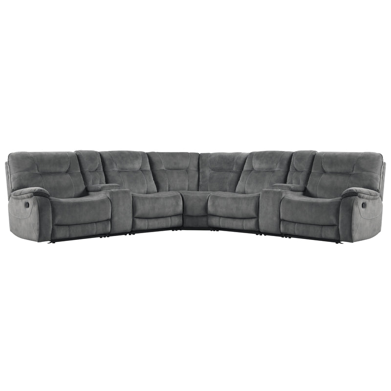 Parker Living Cooper MCOO-PACKT7-SGR Shadow Grey 7 pc Modular Manual Reclining Sectional IMAGE 1