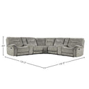 Parker Living Cooper MCOO-PACKT7-SNA Shadow Natural 7 pc Modular Manual Reclining Sectional IMAGE 4