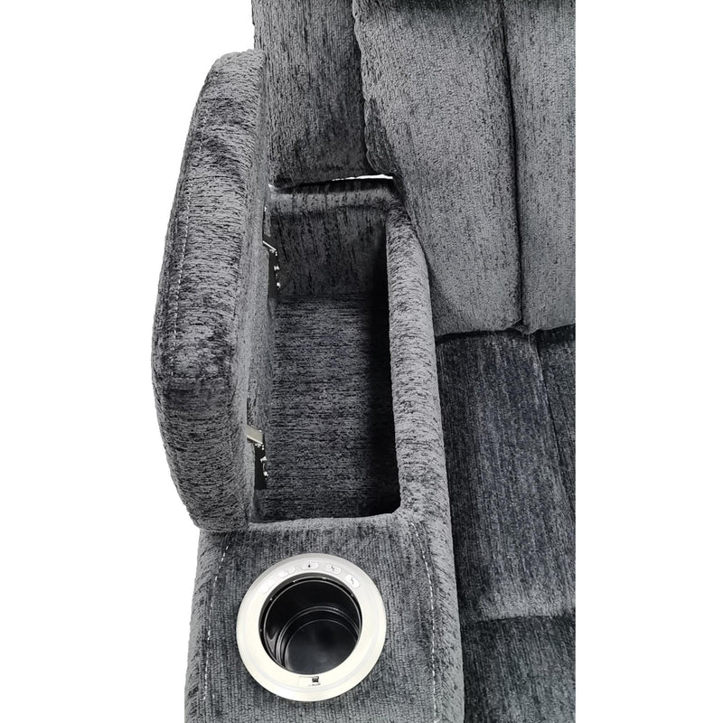 Parker Living Dalton MDAL-PACKT7(H)-LCH Lucky Charcoal 7 pc Power Reclining Sectional with Adjustable Headrests IMAGE 2