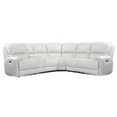 Parker Living Empire MEMP-PACKA(H)-VIV Verona Ivory 6 pc Power Reclining Sectional with Power Adjustable Headrests IMAGE 2