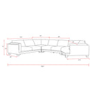 Parker Living Escape SESC-PACK4A-MRMS Mirage Mist 4 pc Modular Sectional IMAGE 3