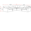 Parker Living Exhale SXHL-PACK5A-MTHU Mathis Thunder 5 pc Modular Sectional IMAGE 4