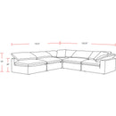 Parker Living Exhale SXHL-PACK5B-MTHU Mathis Thunder 5 pc Modular Sectional IMAGE 4