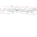 Parker Living Exhale SXHL-PACK6A-MTHU Mathis Thunder 6 pc Modular Sectional IMAGE 4