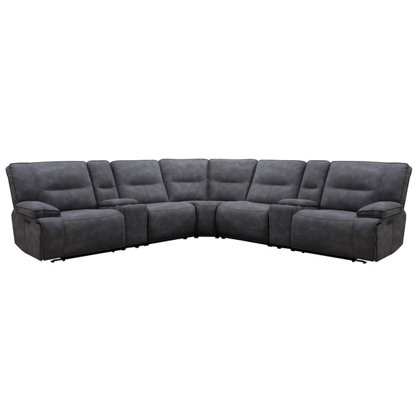 Parker Living Gladiator MGLA-PACKT7(HZ)-CBL Cobalt 7 pc Power Zero Gravity Reclining Sectional IMAGE 1