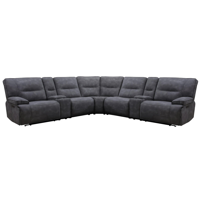 Parker Living Gladiator MGLA-PACKT7(HZ)-CBL Cobalt 7 pc Power Zero Gravity Reclining Sectional IMAGE 1