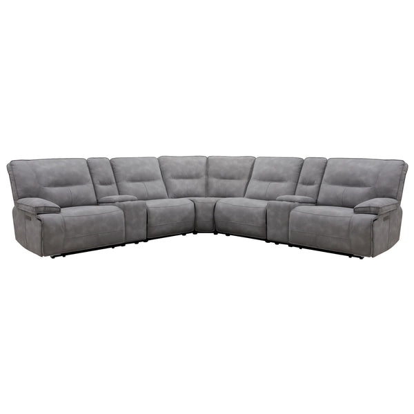 Parker Living Gladiator MGLA-PACKT7(HZ)-SKY Sky 7 pc Power Zero Gravity Reclining Sectional IMAGE 1