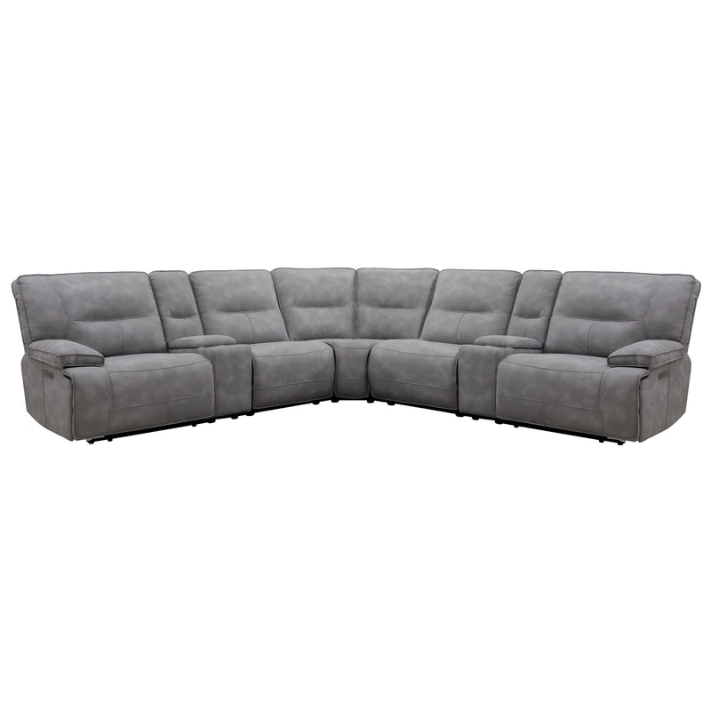 Parker Living Gladiator MGLA-PACKT7(HZ)-SKY Sky 7 pc Power Zero Gravity Reclining Sectional IMAGE 1