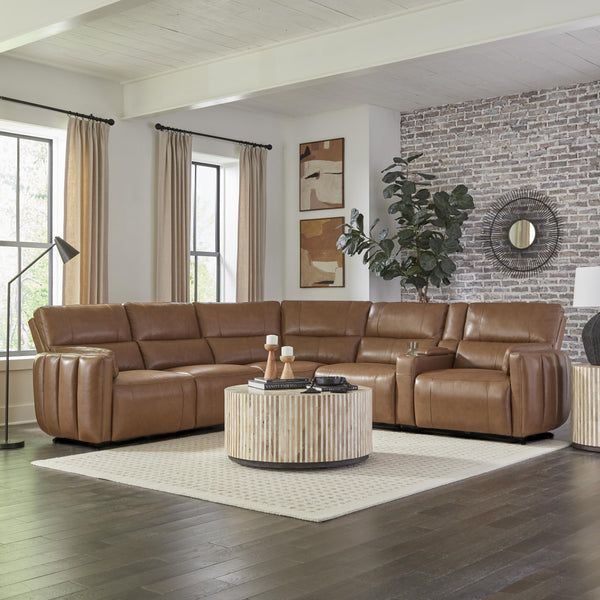 Parker Living Modesto MMOD-PACKA(H)-SABL Sable 6 pc Power Reclining Sectional with Power Adjustable Headrests IMAGE 1