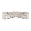 Parker Living Modesto MMOD-PACKT7(H)-BUCR Buttercream 7 pc Power Reclining Sectional with Adjustable Headrests IMAGE 3