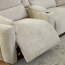 Parker Living Modesto MMOD-PACKT7(H)-BUCR Buttercream 7 pc Power Reclining Sectional with Adjustable Headrests IMAGE 5