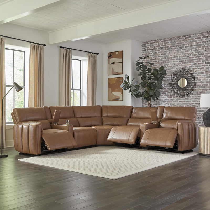 Parker Living Modesto MMOD-PACKT7(H)-SABL Sable 7 pc Power Reclining Sectional with Power Adjustable Headrests IMAGE 11