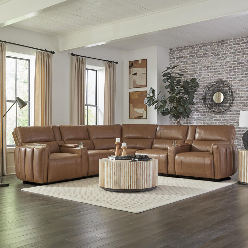 Parker Living Modesto MMOD-PACKT7(H)-SABL Sable 7 pc Power Reclining Sectional with Power Adjustable Headrests IMAGE 1