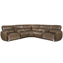 Parker Living Modesto MMOD-PACKT7(H)-SABL Sable 7 pc Power Reclining Sectional with Power Adjustable Headrests IMAGE 3