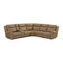 Parker Living Momentum MMTM-PACKA(HZ)-HM-CSHW Cashew 6 pc Power Reclining Sectional with Adjustable Headrests IMAGE 2