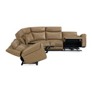 Parker Living Momentum MMTM-PACKA(HZ)-HM-CSHW Cashew 6 pc Power Reclining Sectional with Adjustable Headrests IMAGE 8
