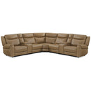 Parker Living Momentum MMTM-PACKT7(HZ)-HM-CSHW Cashew 7 pc Power Reclining Sectional with Adjustable Headrests IMAGE 1
