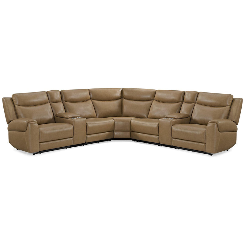 Parker Living Momentum MMTM-PACKT7(HZ)-HM-CSHW Cashew 7 pc Power Reclining Sectional with Adjustable Headrests IMAGE 1
