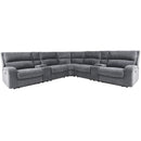 Parker Living Polaris MPOL-PACKT7(H)-BIG Bizmark Grey 7 pc Power Reclining Sectional with Adjustable Headrests IMAGE 1