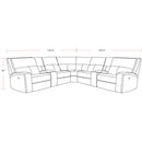 Parker Living Polaris MPOL-PACKT7(H)-BIG Bizmark Grey 7 pc Power Reclining Sectional with Adjustable Headrests IMAGE 6