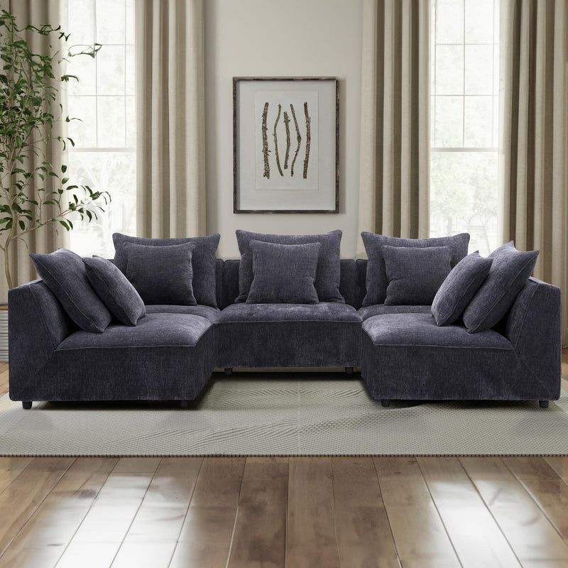 Parker Living Recess SREC-PACK5A-RPBL Reptile Blue 5 pc Modular Sectional IMAGE 12