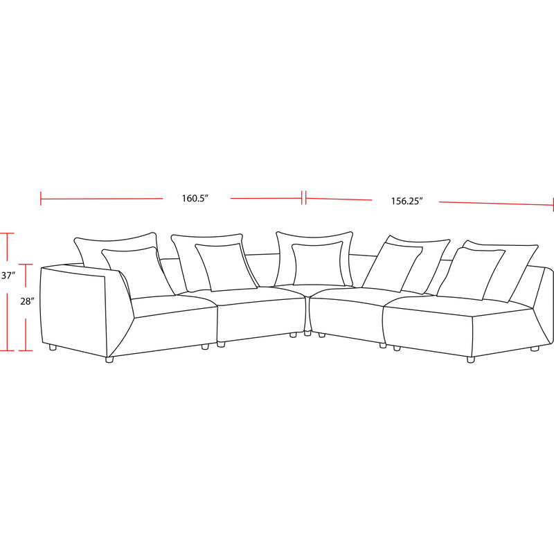 Parker Living Recess SREC-PACK5A-RPBL Reptile Blue 5 pc Modular Sectional IMAGE 13