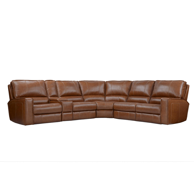 Parker Living Rockford MROC-PACKA(H)-VSA Verona Saddle 6 pc Power Reclining Sectional with Adjustable Headrests IMAGE 2