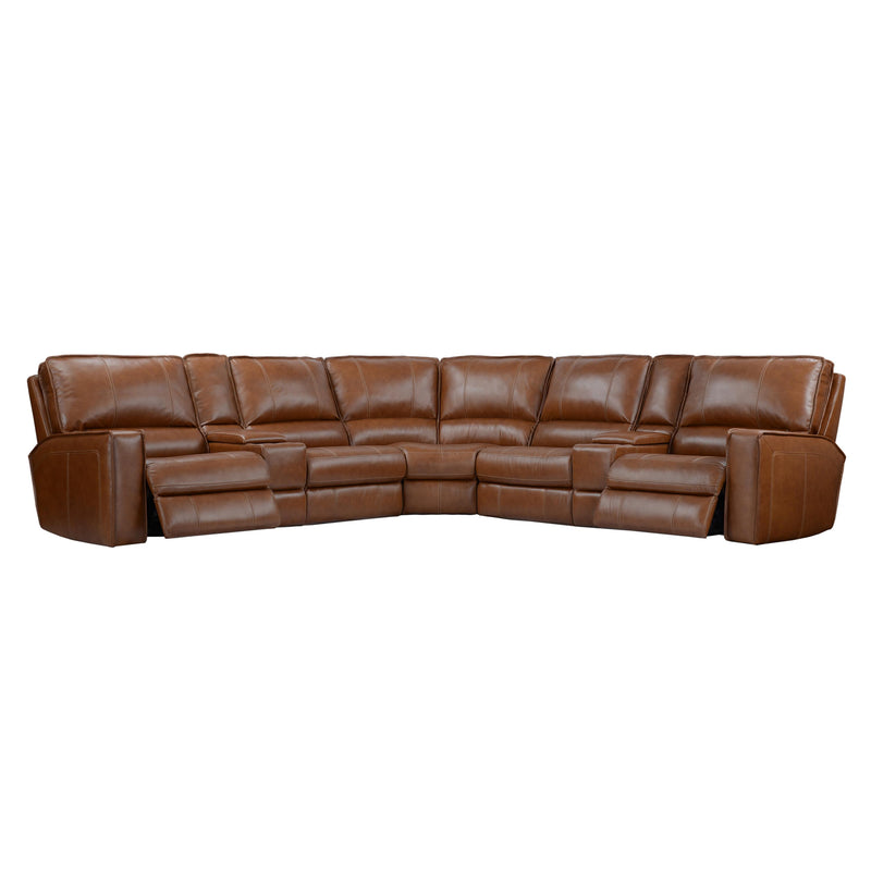 Parker Living Rockford MROC-PACKT7(H)-VSA Verona Saddle 7 pc Power Reclining Sectional with Adjustable Headrests IMAGE 3