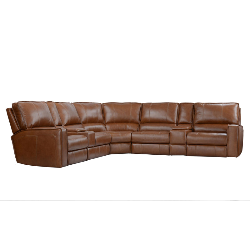 Parker Living Rockford MROC-PACKT7(H)-VSA Verona Saddle 7 pc Power Reclining Sectional with Adjustable Headrests IMAGE 4