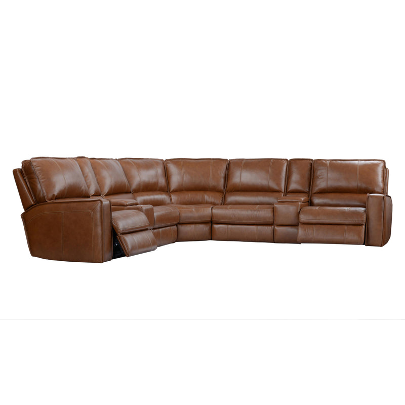 Parker Living Rockford MROC-PACKT7(H)-VSA Verona Saddle 7 pc Power Reclining Sectional with Adjustable Headrests IMAGE 5