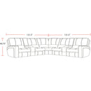 Parker Living Rockford MROC-PACKT7(H)-VSA Verona Saddle 7 pc Power Reclining Sectional with Adjustable Headrests IMAGE 6