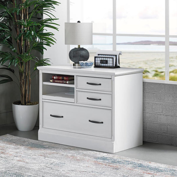 Parker House Furniture Shoreham SHO#442F-EFW Effortless White Functional File IMAGE 1