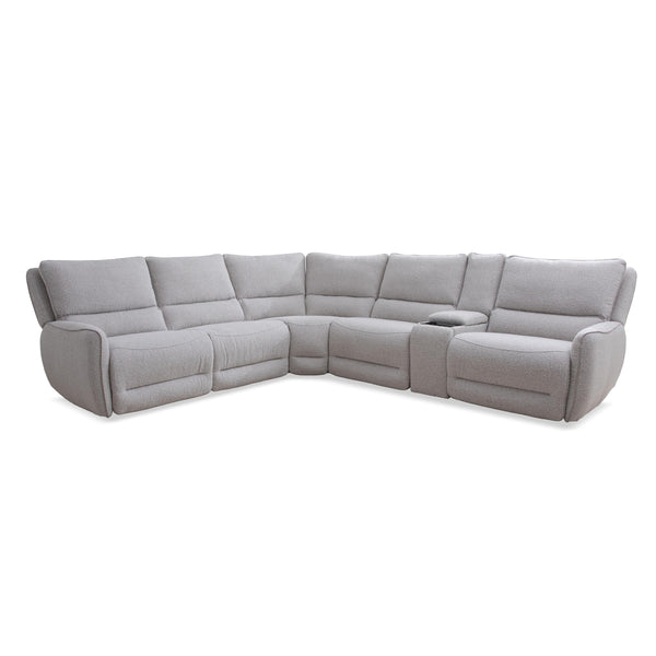 Parker Living Stellar MSTR-PACK6A(H)-BLCT Bloke Cotton 6 pc Power Reclining Sectional with Adjustable Headrests IMAGE 1