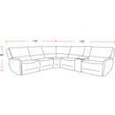 Parker Living Stellar MSTR-PACK6A(H)-BLCT Bloke Cotton 6 pc Power Reclining Sectional with Adjustable Headrests IMAGE 7