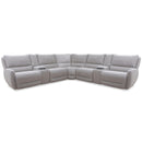 Parker Living Stellar MSTR-PACK7A(H)-BLCT Bloke Cotton 7 pc Power Reclining Sectional with Adjustable Headrests IMAGE 1