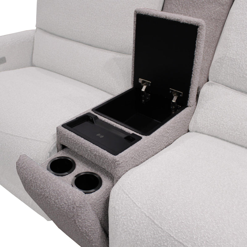 Parker Living Stellar MSTR-PACK7A(H)-BLCT Bloke Cotton 7 pc Power Reclining Sectional with Adjustable Headrests IMAGE 4
