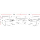 Parker Living Stellar MSTR-PACK7A(H)-BLCT Bloke Cotton 7 pc Power Reclining Sectional with Adjustable Headrests IMAGE 5