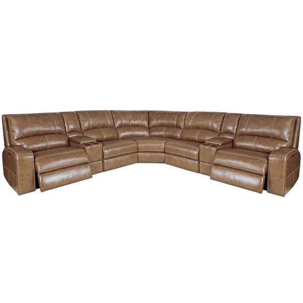 Parker Living Swift MSWI-PACKT7(H)-BOU Bourbon 7 pc Power Reclining Sectional with Power Adjustable Headrests IMAGE 1