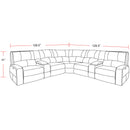 Parker Living Swift MSWI-PACKT7(H)-BOU Bourbon 7 pc Power Reclining Sectional with Power Adjustable Headrests IMAGE 3