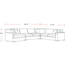 Parker Living The Bump SBMP-PACK4A-ALFS Alistair Fossil 4 pc Modular Sectional IMAGE 5