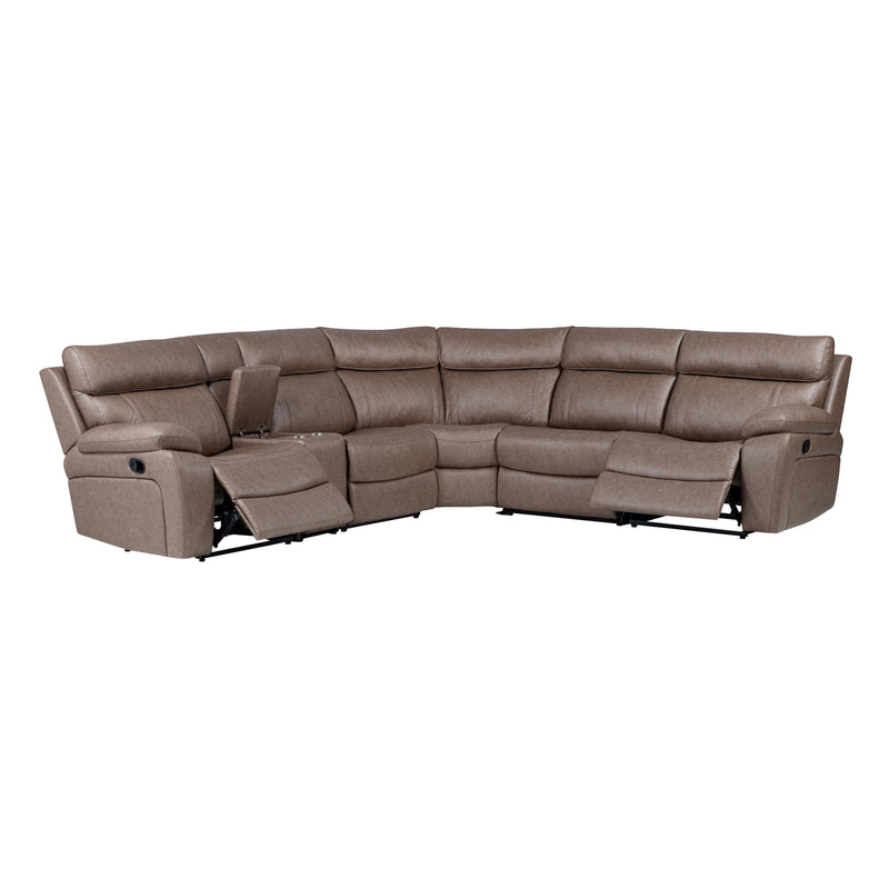 Parker Living Theon MTHE-PACKA-STOF Stokes Toffee 6 pc Manual Reclining Sectional and Entertainment Console IMAGE 3