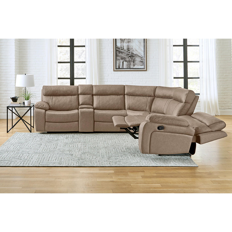 Parker Living Theon MTHE-PACKA-STOF Stokes Toffee 6 pc Manual Reclining Sectional and Entertainment Console IMAGE 7