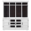 Parker House Furniture Shoreham SHO-2PC-ENT-WALL-EFW Effortless White 76 In. TV Console with Hutch IMAGE 3