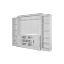 Parker House Furniture Shoreham SHO-4PC-ENT-WALL-EFW Effortless White 4 pc Entertainment Wall IMAGE 2