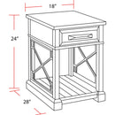Parker House Furniture Sundance SUN-4PC-01-06-09-SGR Smokey Grey Cocktail Table with 2 Chairside Tables and Console Table IMAGE 8
