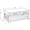 Parker House Furniture Sundance SUN-7PC-01-02-09-4-SGR Grey Cocktail Table with End Tables and Console Table with 3 Stools IMAGE 11